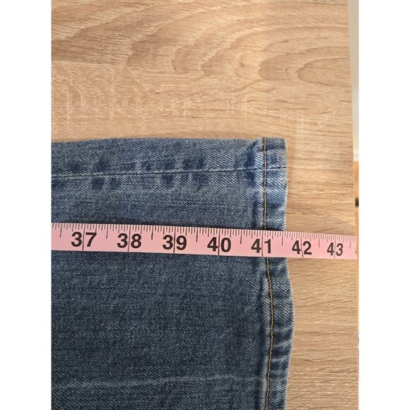 EVERLANE The High-Rise Flare Size 26 Regular Bright Indigo Blue Stretch Stretchy - Picture 13 of 16